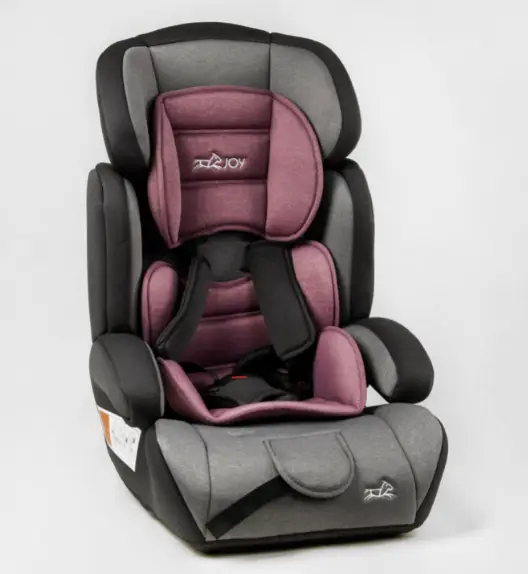 Автокрісло дитяче з бустером, 9-36кг, сіро-рожеве, JOY 36800 - VL
