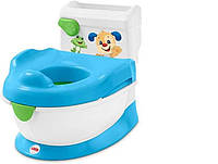 Унитаз в форме горшочка с мягкой подушкой и крышкой Fisher-Price