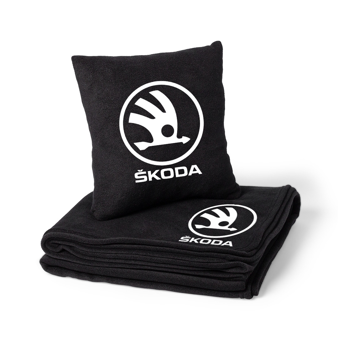 Ковдра та подушка в авто "Skoda"