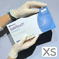 Перчатки латексные текстурированные без пудры Medicom SafeTouch размер XS, 100 шт