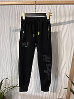Grace,спортивные штаны для мальчика,черные с принтом,размер 146 см.Венгрия