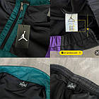 Легкий чоловічий спортивний костюм Jordan чорний Джордан кофта-анорак на блискавці без капюшона для бігу та відпочинку, фото 8