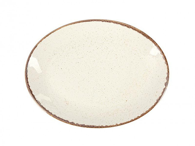 Бежева порцелянова страва Porland Beige овальна 24*16 см (112124/B), фото 1