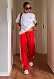 Жіночий літній спортивний костюм новинка 2024 Червоний, 46\48, фото 4