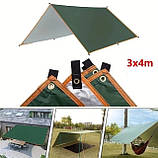 Тент водостійкий туристичний тент кемпінговий тент садовий 3x4м намети намети, фото 7