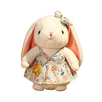 Мягкая игрушка кролик в сером платье (NR0188_2)