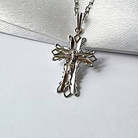 Серебряный Крестик крест с распятием серебро 925 пробы Родированное 081 2.61г