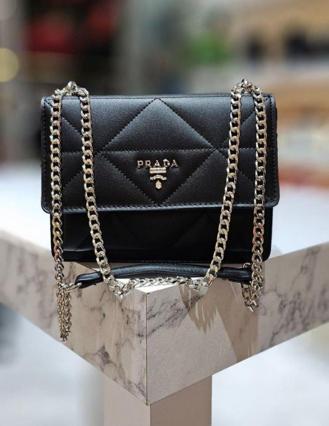 Жіноча сумка Prada, ремінь-ланцюжок , 22*17*7см, 931050, фото 1