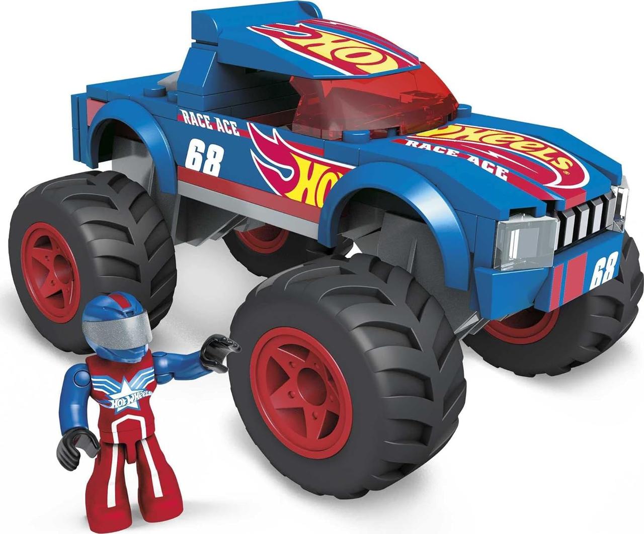 Іграшка конструктор Хот Уїлс Мега Hot Wheels Mega Race Ace Monster Truck Building Set HDJ93