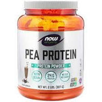 Pea Protein NOW, 907 грамм (со вкусом шоколада)