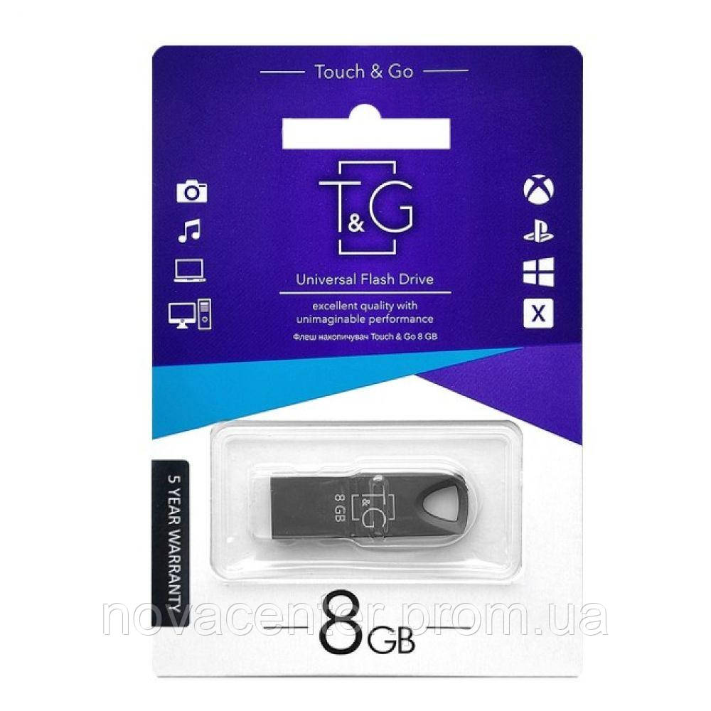 Флешпам'ять TG USB 2.0 8 GB Metal 117 Black NC, код: 7698319