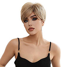 Перука коротка блонд, термоволокно DC1002-5 w, фото 2