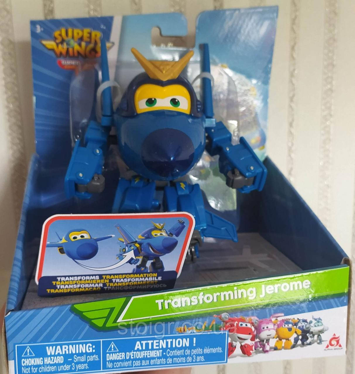 Super Wings Transforming Jerome Airplane Супер крылья Джером 12см (ID ...
