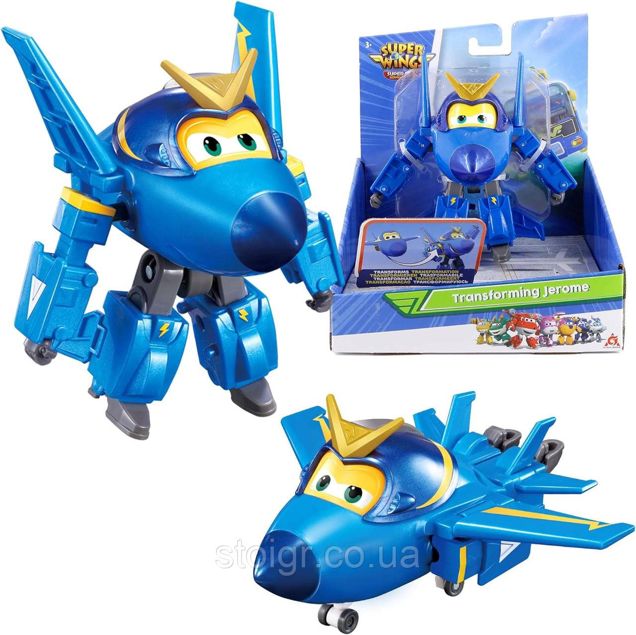 Super Wings Transforming Jerome Airplane Супер крылья Джером 12см (ID ...