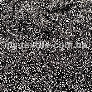 Штапель прінтованний Білі плями на чорному