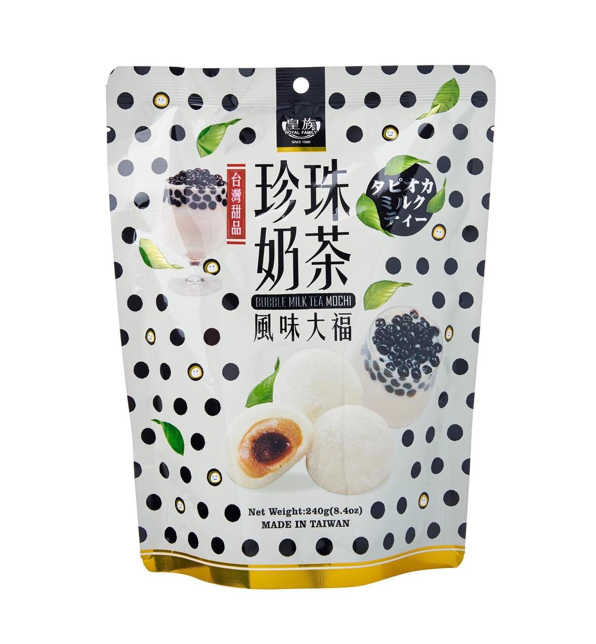 Японські Моті Bubble Milk Tea, ТМ Royal Family, Тайвань, 240 г!!Уцінка ( термін до 04.2025)