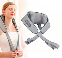 Ударный вибромассажер для спины, плеч и шеи U-образный массажный пояс для тела UKC 9229