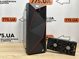 Ігровий комп'ютер EuroCom, AMD Ryzen 3 2200G 3.7GHz, RAM 16ГБ, SSD 120ГБ, HDD 500ГБ, RX 580 4ГБ