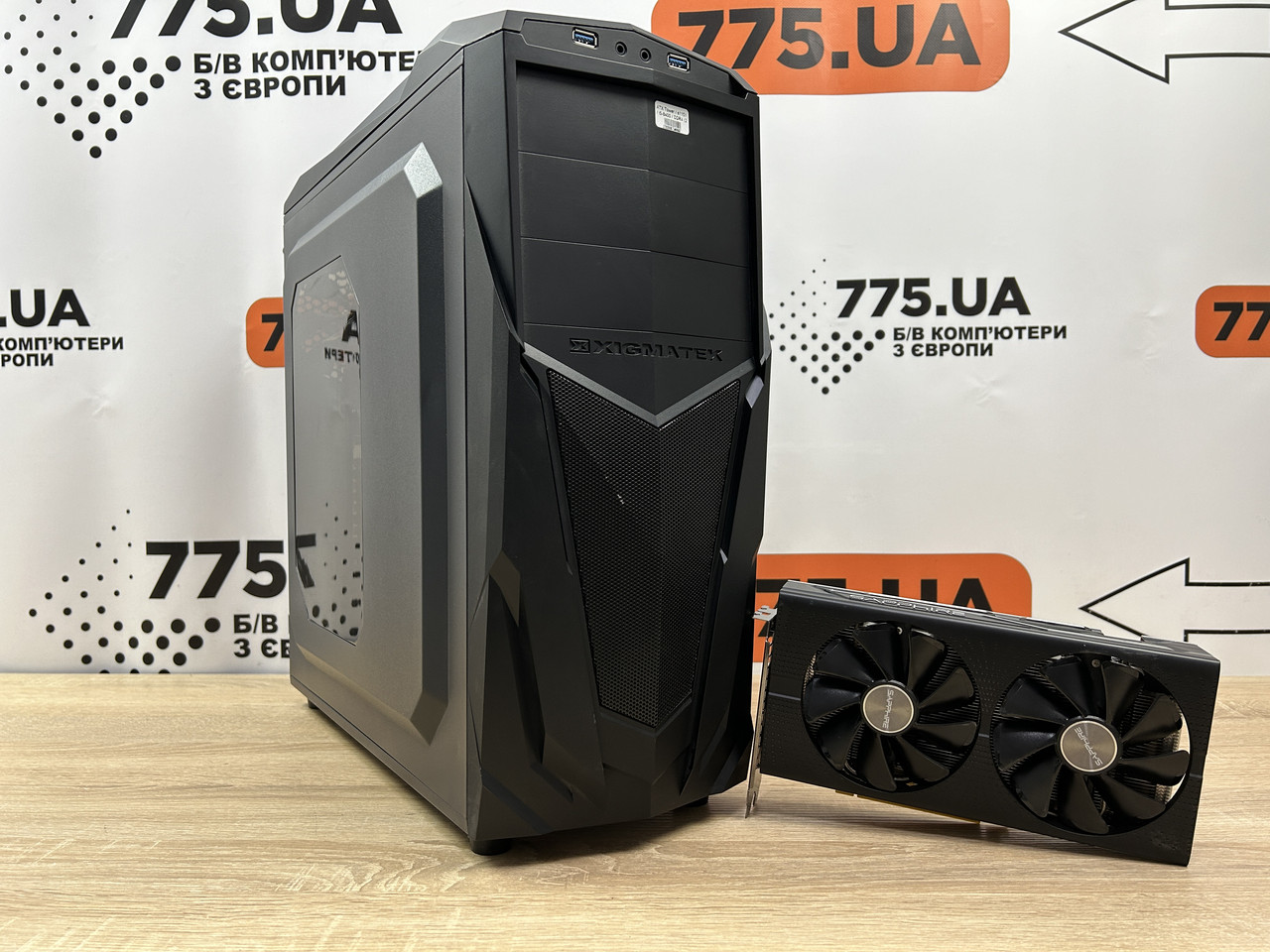 Ігровий комп'ютер EuroCom, AMD Ryzen 5 3400G 4.2GHz, DDR4 32ГБ, SSD 512ГБ, Arc A750 8GB