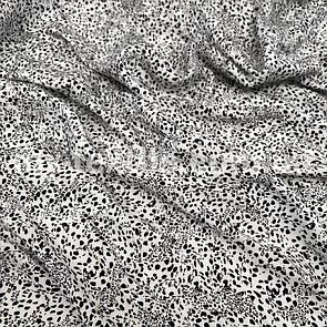 Штапель прінтованний Плями чорні на білому