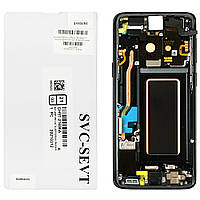 Экран (дисплей) Samsung Galaxy S9 G960F + тачскрин оригинал 100% в черной рамке