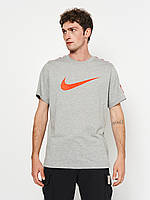 Футболка мужская Nike T-Shirt M Nsw Repeat Sw Ss Tee Grey / DX2032-064