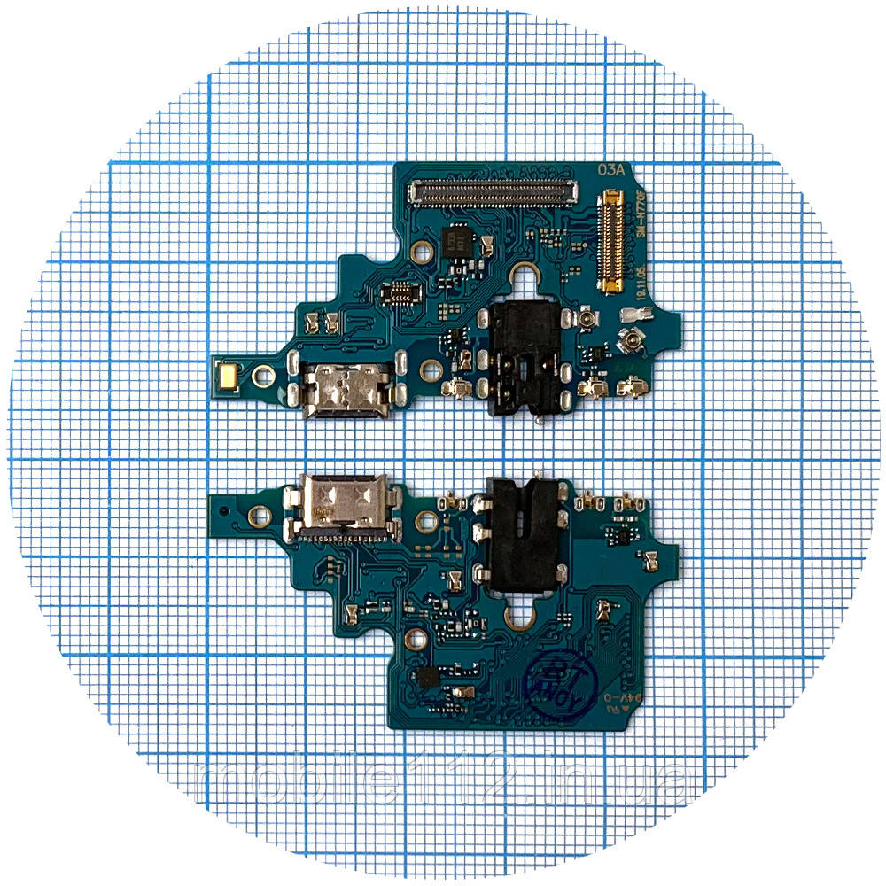 Шлейф Samsung Galaxy Note 10 Lite N770F з роз'ємами зарядки, навушників та мікрофоном (AAA), фото 1