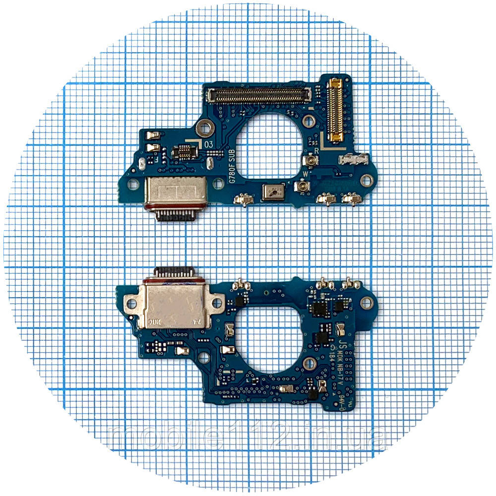 Шлейф Samsung Galaxy S20 FE G780F, Galaxy S20 FE 5G G781B, з роз'ємом зарядки та мікрофоном (AAA), фото 1