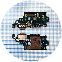 Шлейф Samsung Galaxy S21 Plus 5G G996B с разъемами зарядки и Sim-карты с микрофоном оригинал Китай