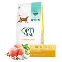 Сухой корм для взрослых кошек Optimeal (курица) 200 г