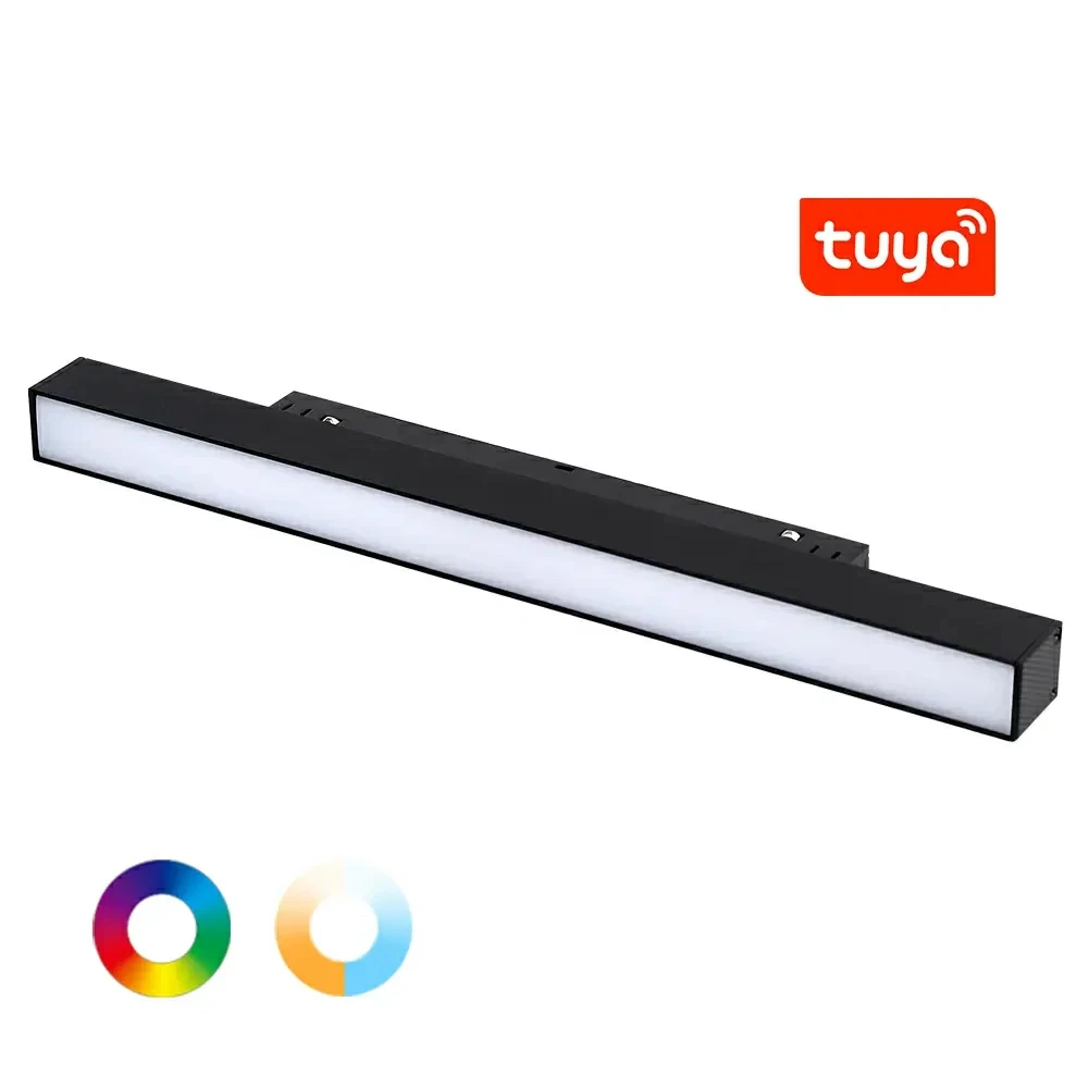 LED світильник трековий Mi-light TUYA RGB+CCT 12W 2700-6500К чорний SPL-MF5-12A-RF