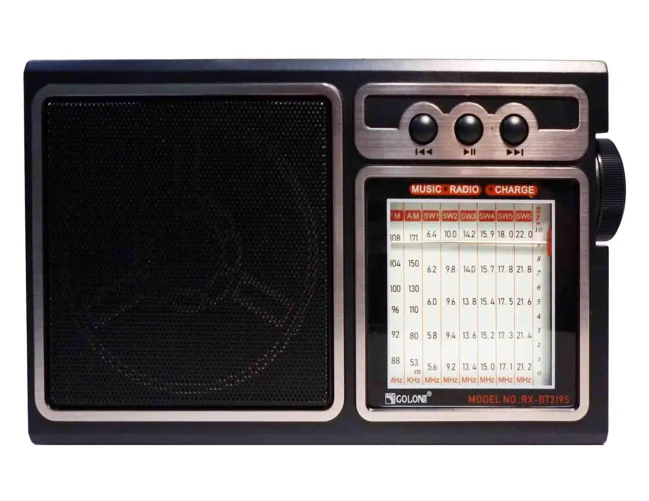 Радиоприемник Golon RX BT 319 SOLAR, mp3 USB+TF плеер, радио с Bluetooth и солнечной панелью 9156 - фото 1 - id-p2183858940