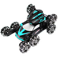 Игрушка танк-вездеход RIAS QF667-9 на радиоуправлении стреляющий водяными пулями с парогенератором Black-Blue