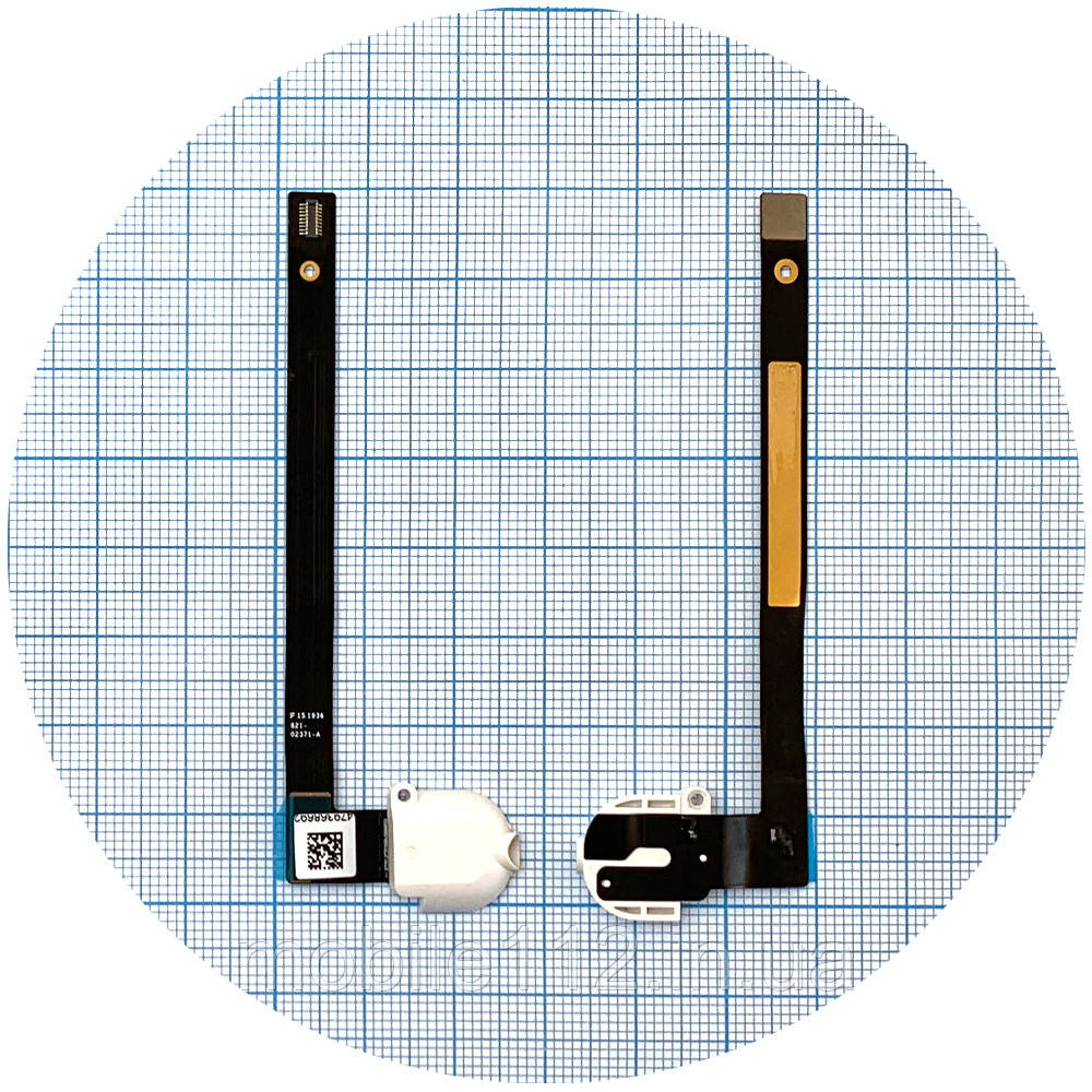Шлейф Apple iPad 10.2 2019 з конектором навушників білий AAA версія Wi-Fi