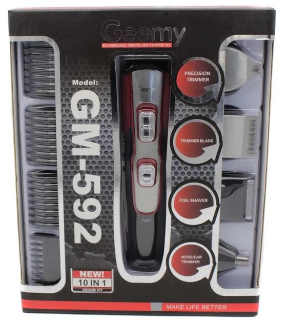 Электрическая машинка для стрижки Gemei GM 592 Многофункциональный триммер для стрижки волос и бороды 3Вт - фото 4 - id-p2183863333