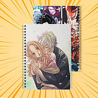 Зошит А5 48 арк. на пружині у клітинку 60 гр.м² Jigokuraku / Пекельний рай