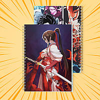 Зошит А5 48 арк. на пружині у клітинку 60 гр.м² Jigokuraku / Пекельний рай 006