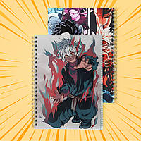 Зошит А5 48 арк. на пружині у клітинку 60 гр.м² Jigokuraku / Пекельний рай 007