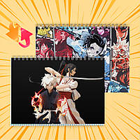 Зошит А5 48 арк. на пружині у клітинку 60 гр.м² Jigokuraku / Пекельний рай 008