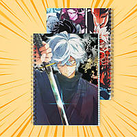 Зошит А5 48 арк. на пружині у клітинку 60 гр.м² Jigokuraku / Пекельний рай 009