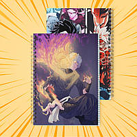 Зошит А5 48 арк. на пружині у клітинку 60 гр.м² Jigokuraku / Пекельний рай 010