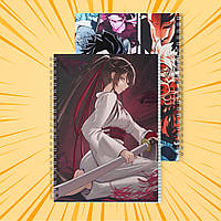 Зошит А5 48 арк. на пружині у клітинку 60 гр.м² Jigokuraku / Пекельний рай 012