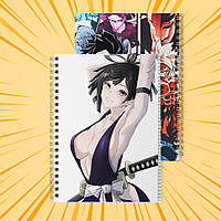 Зошит А5 48 арк. на пружині у клітинку 60 гр.м² Jigokuraku / Пекельний рай 014