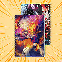 Зошит А5 48 арк. на пружині у клітинку 60 гр.м² Jigokuraku / Пекельний рай 016