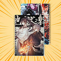 Зошит А5 48 арк. на пружині у клітинку 60 гр.м² Jigokuraku / Пекельний рай 017