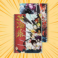 Зошит А5 48 арк. на пружині у клітинку 60 гр.м² Jigokuraku / Пекельний рай 018