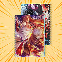 Зошит А5 48 арк. на пружині у клітинку 60 гр.м² Jigokuraku / Пекельний рай 019