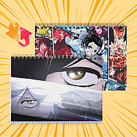 Зошит А5 48 арк. на пружині у клітинку 60 гр.м² Jigokuraku / Пекельний рай 021