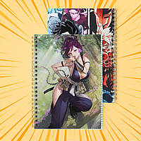 Зошит А5 48 арк. на пружині у клітинку 60 гр.м² Jigokuraku / Пекельний рай 022