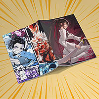 Зошит А5 48 арк. на скобі у клітинку 60 гр.м² Jigokuraku / Пекельний рай 012